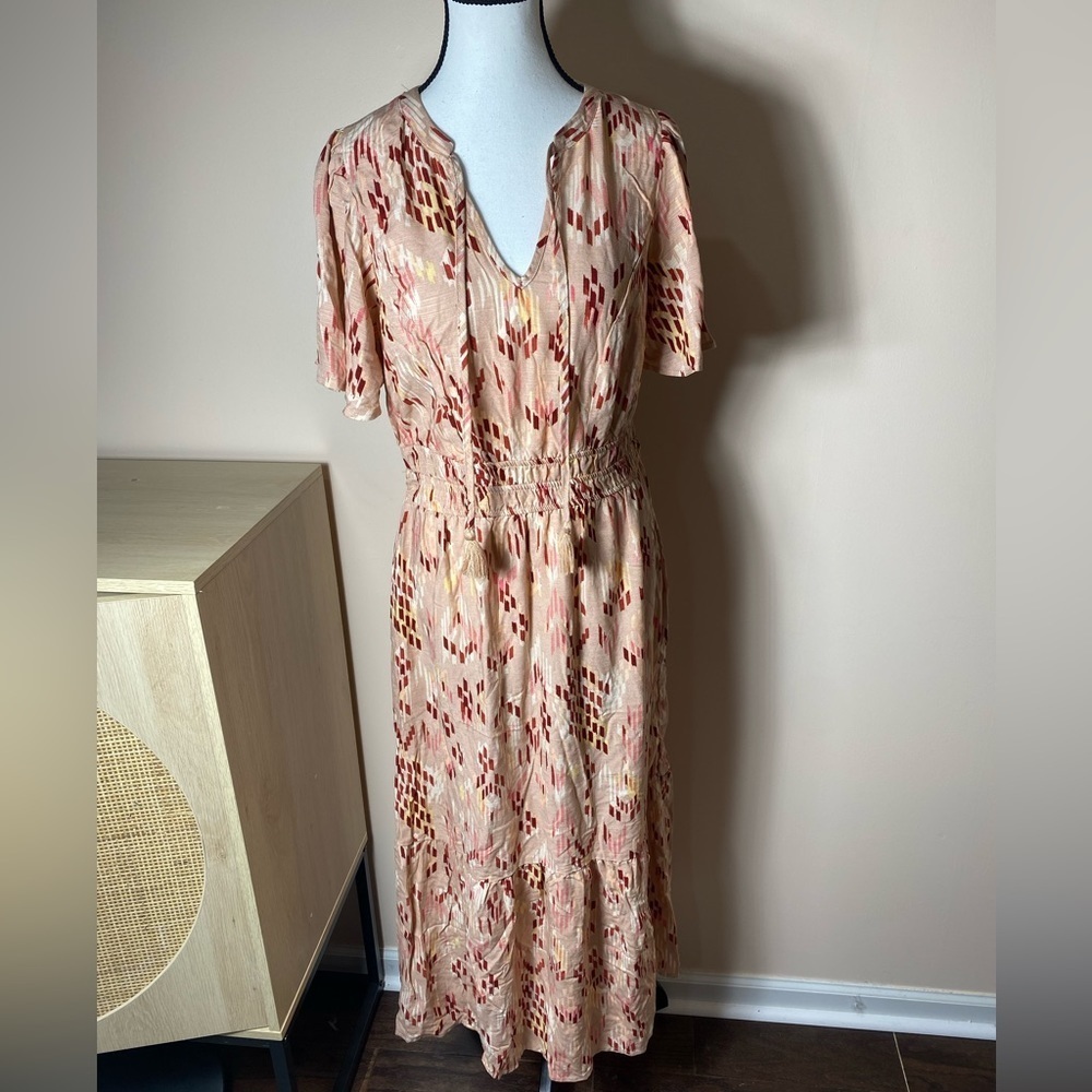 Knox Rose pink floral boho maxi dress size small NWT! - Picture 3 of 16